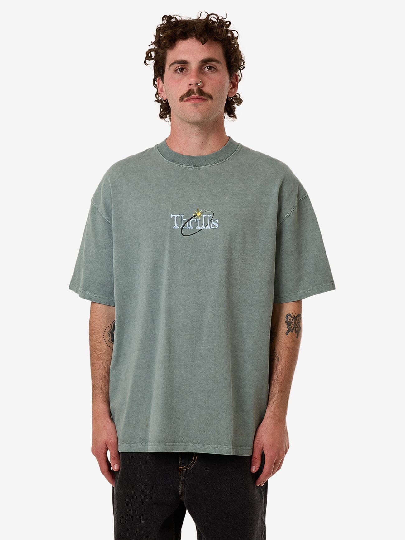 Ambient Connections Box Fit Oversize Tee - Chinois Green