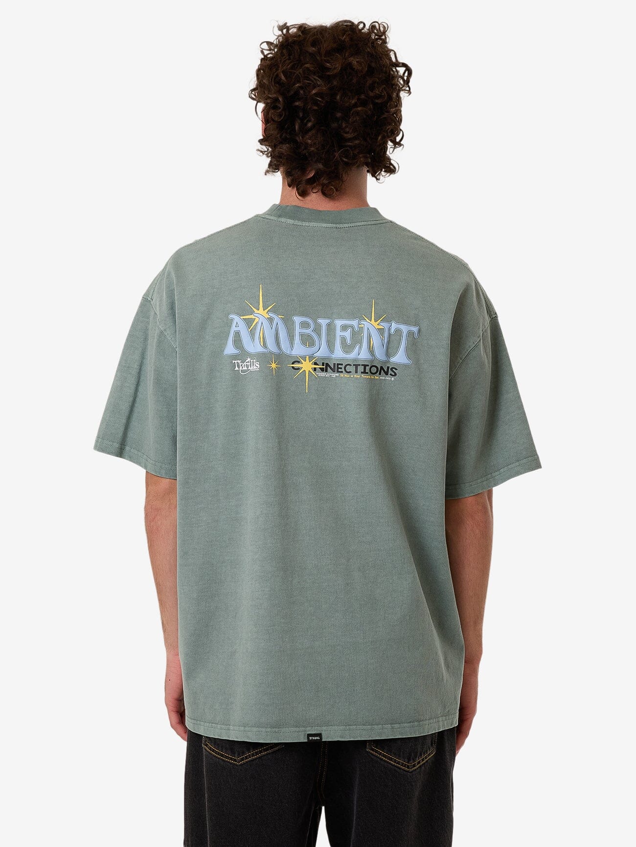 Ambient Connections Box Fit Oversize Tee - Chinois Green XS