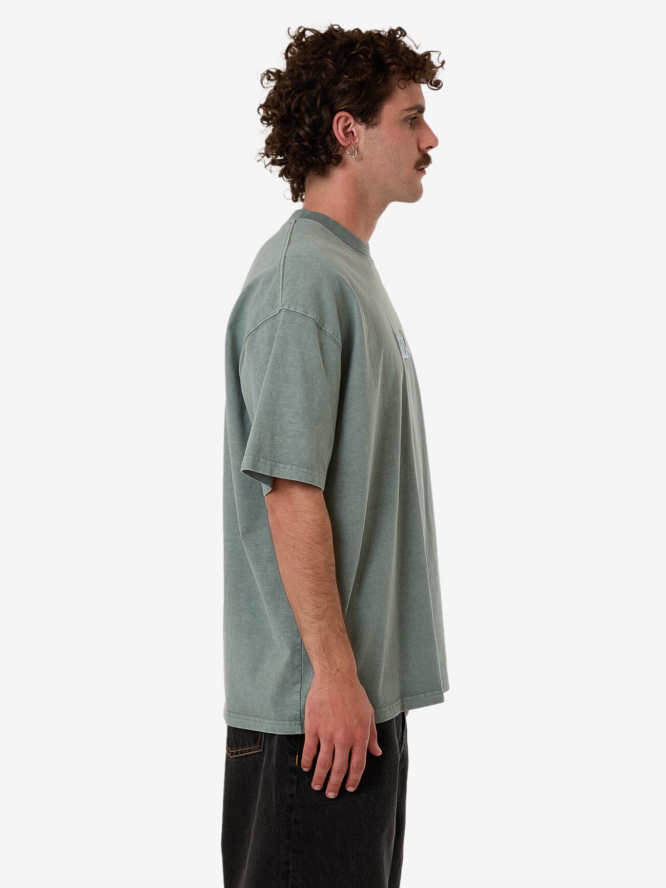 Ambient Connections Box Fit Oversize Tee - Chinois Green XS