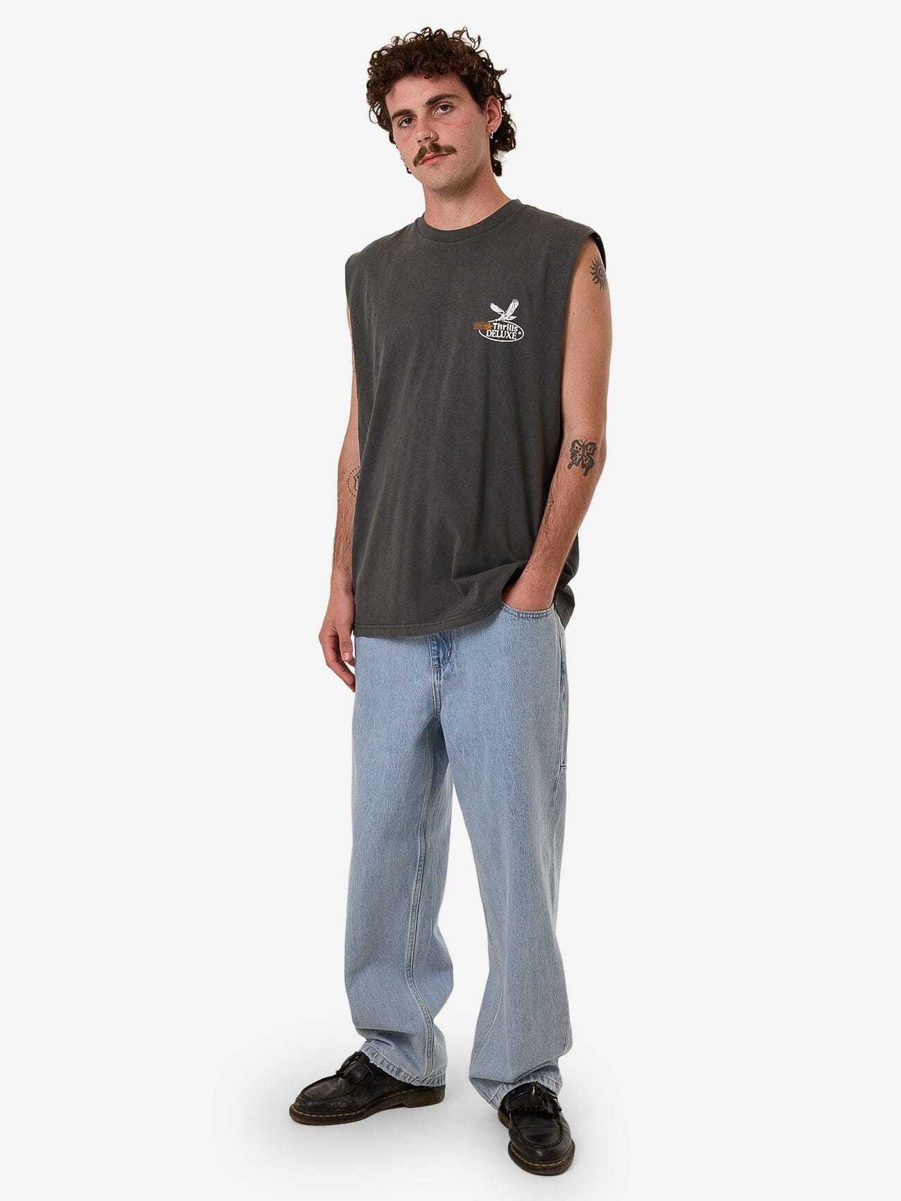 Deluxe Merch Fit Muscle Tee - Merch Black XS