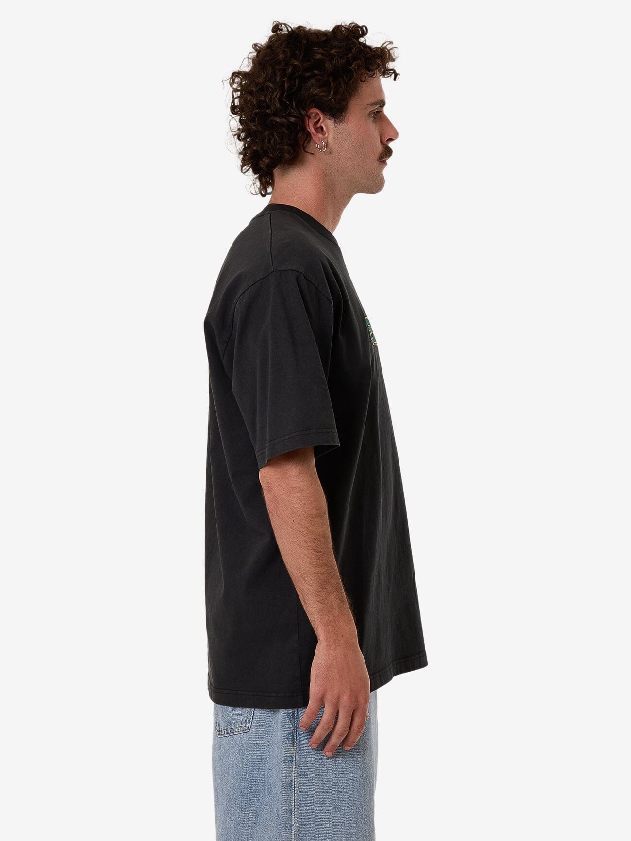 Behind It All Oversize Fit Tee - Pirate Black XS