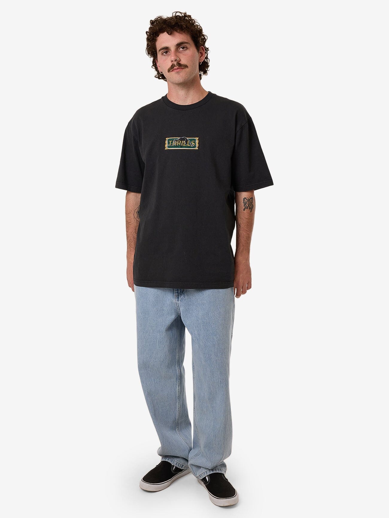 Behind It All Oversize Fit Tee - Pirate Black XS