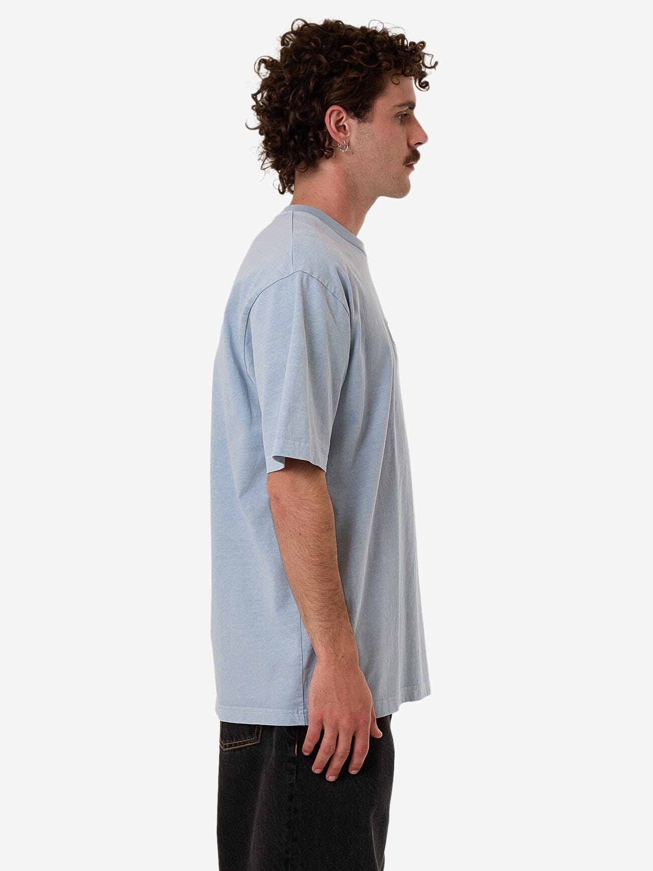 Solace Of Nature Oversize Fit Tee - Blue Fog XS