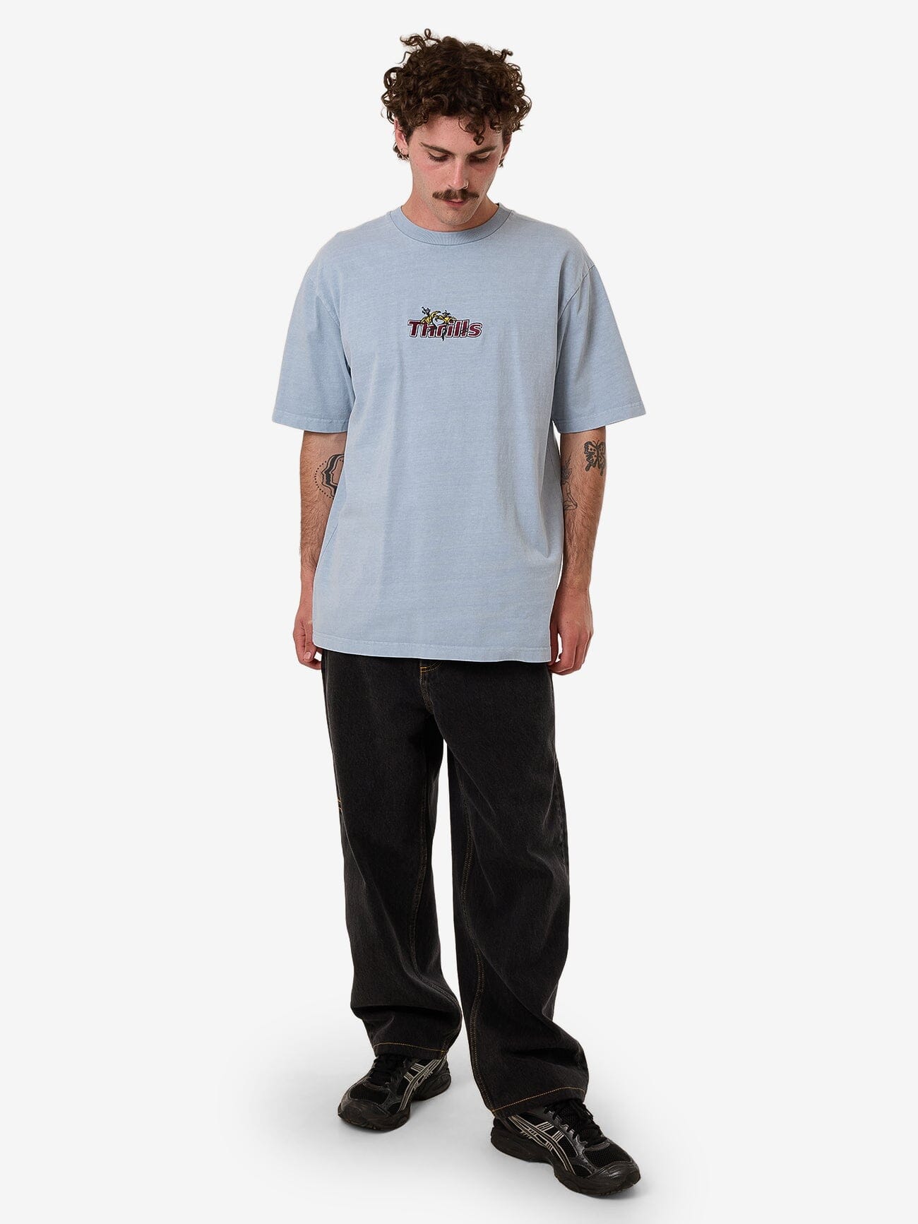 Solace Of Nature Oversize Fit Tee - Blue Fog XS