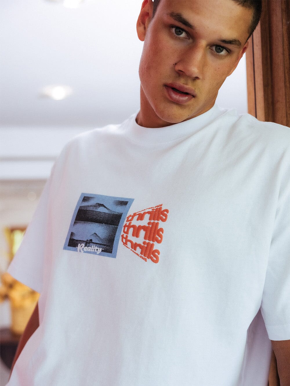 Dream Reality Box Fit Oversize Tee - White