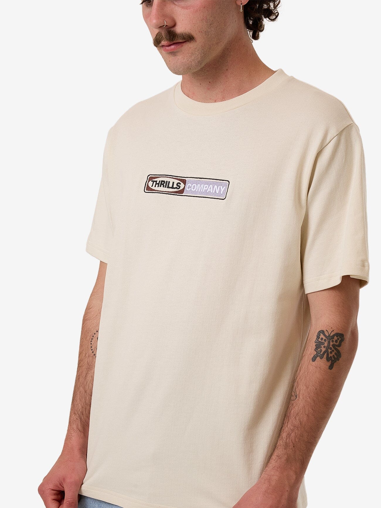 Locked In Merch Fit Tee - Heritage White XS