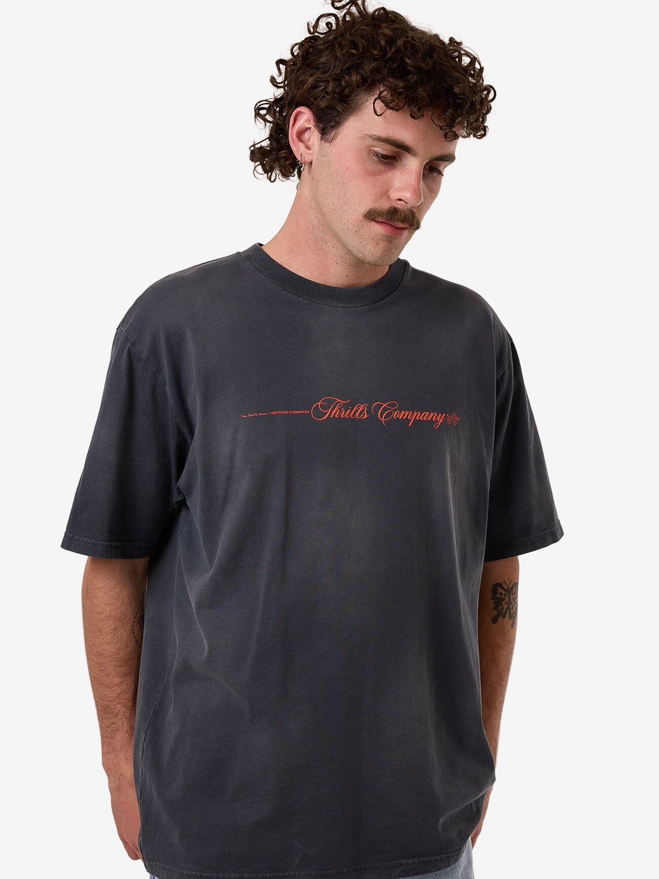 Blends Oversize Fit Tee - India Ink Fade XS