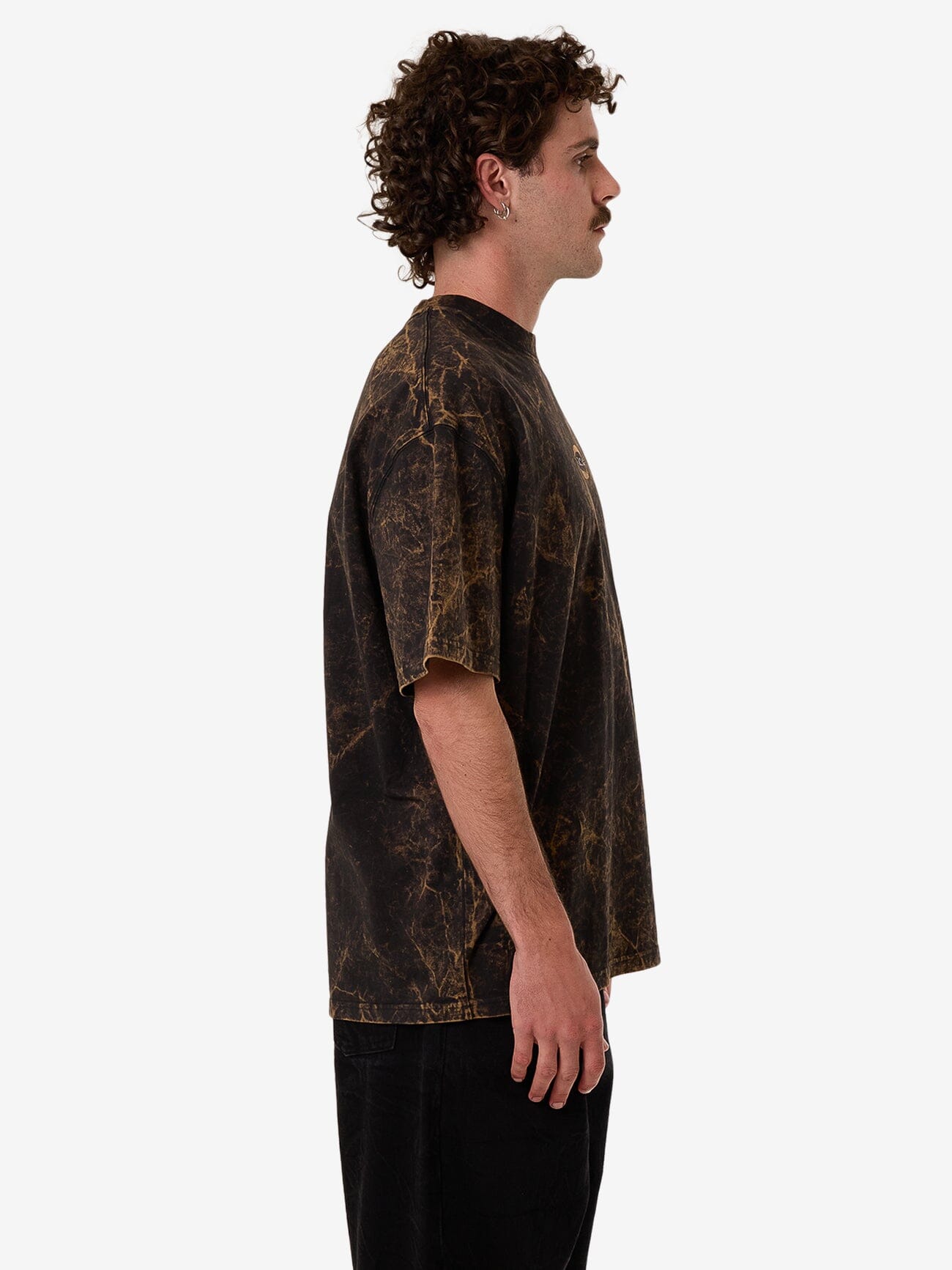 Vanished Embro Box Fit Oversize Tee - Black Falcon XS