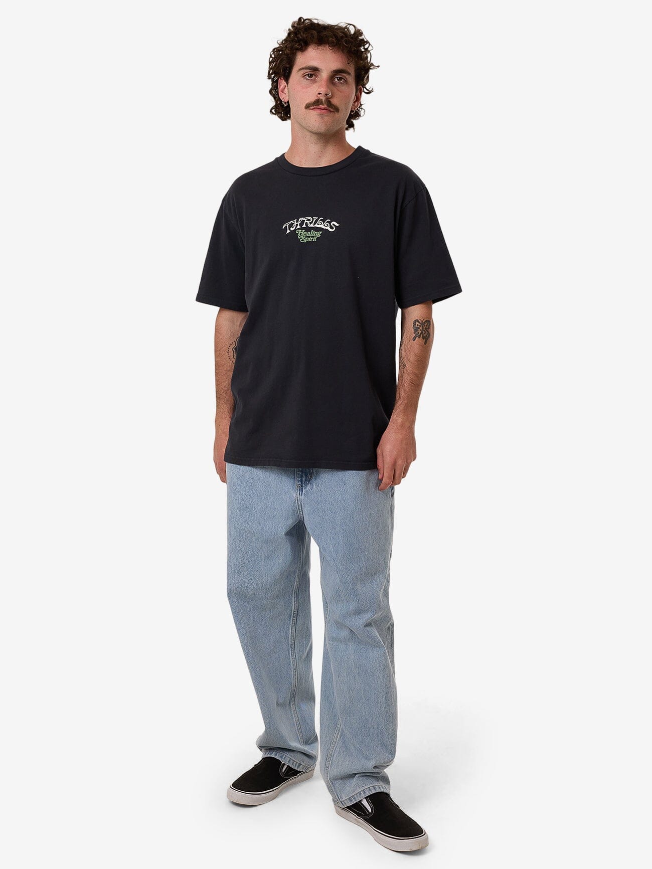 Searchers Oversize Fit Tee - Twilight Black XS