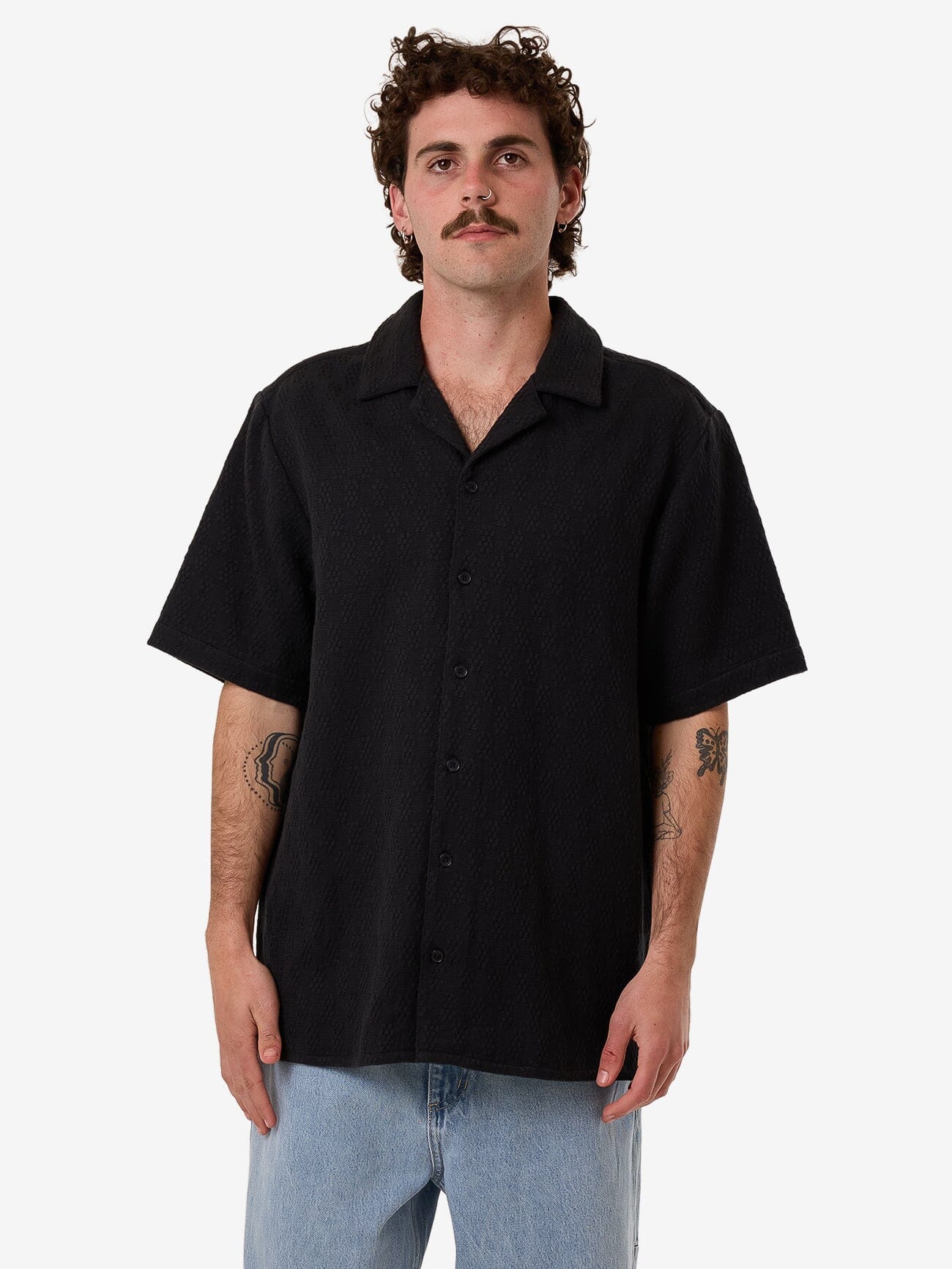 Vanished Bowling Shirt - Black XS