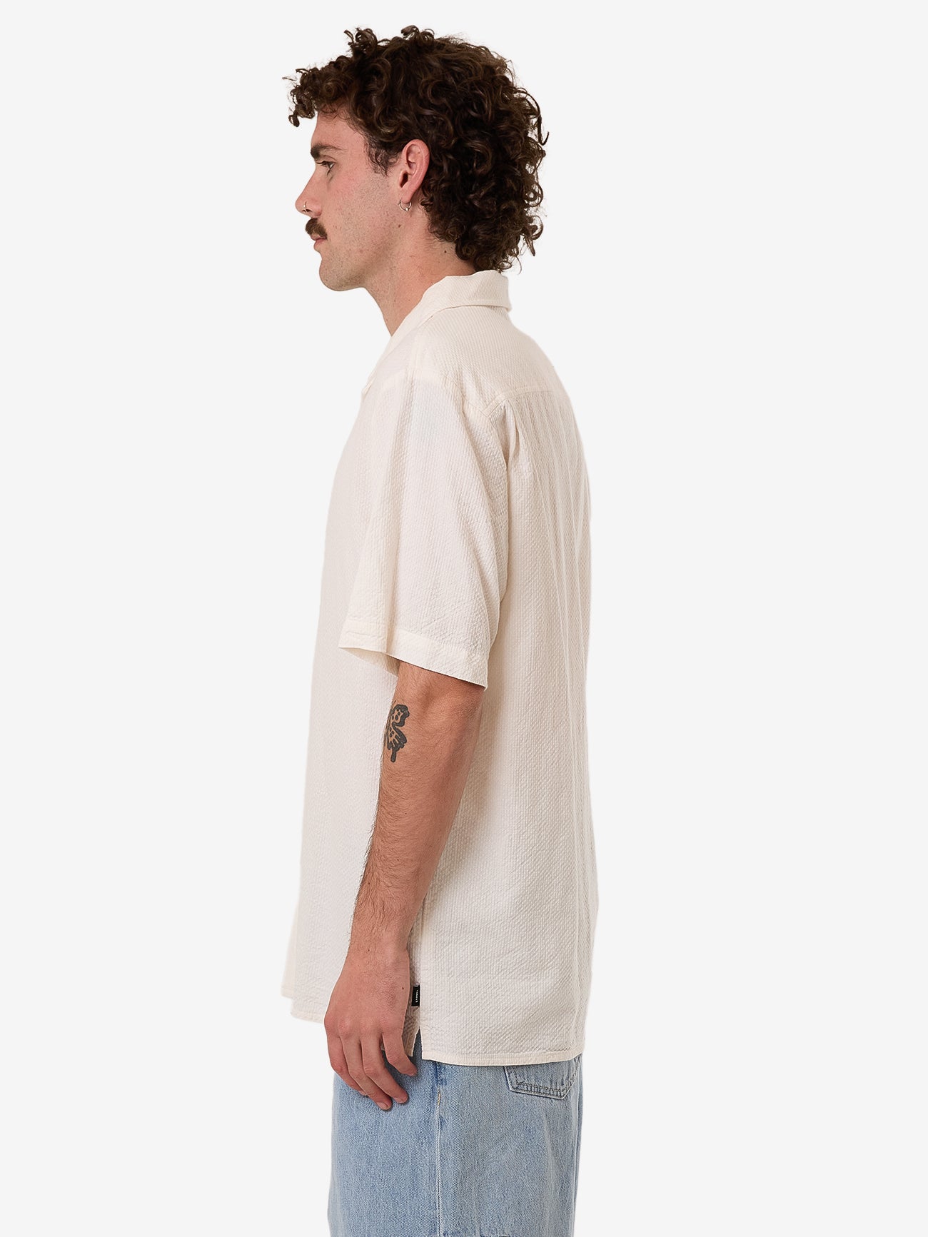 Walks Of Life Bowling Shirt - Heritage White XS