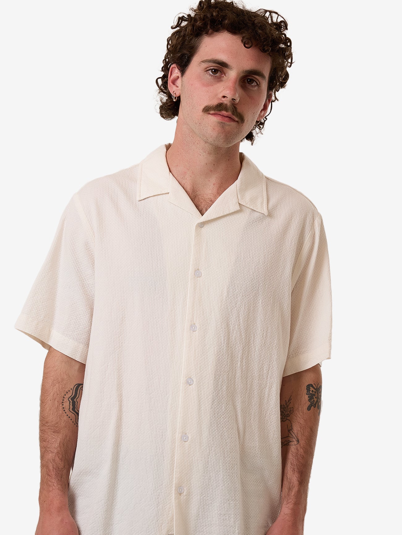 Walks Of Life Bowling Shirt - Heritage White XS