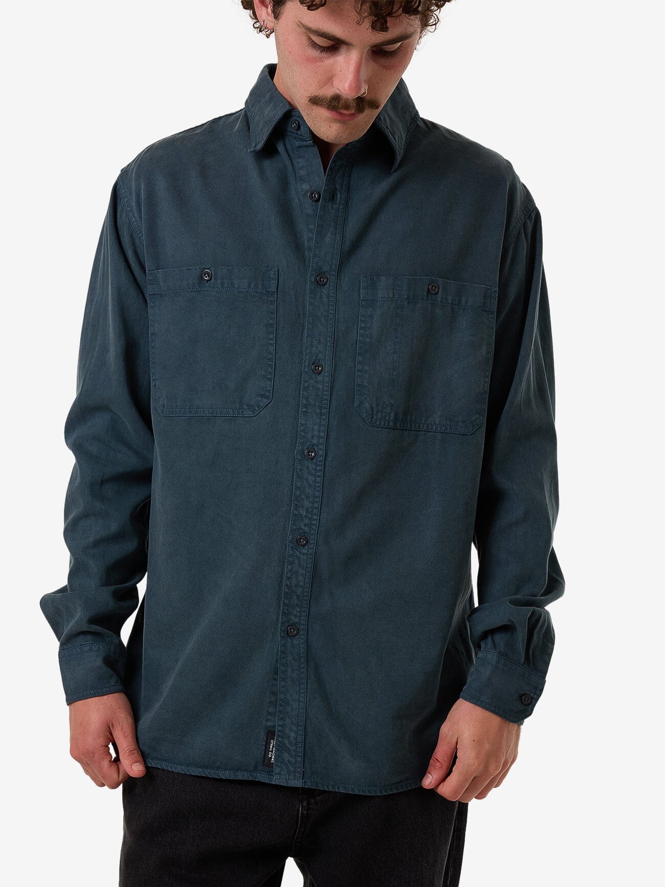 New Issue Long Sleeve Work Shirt - Petrol XS