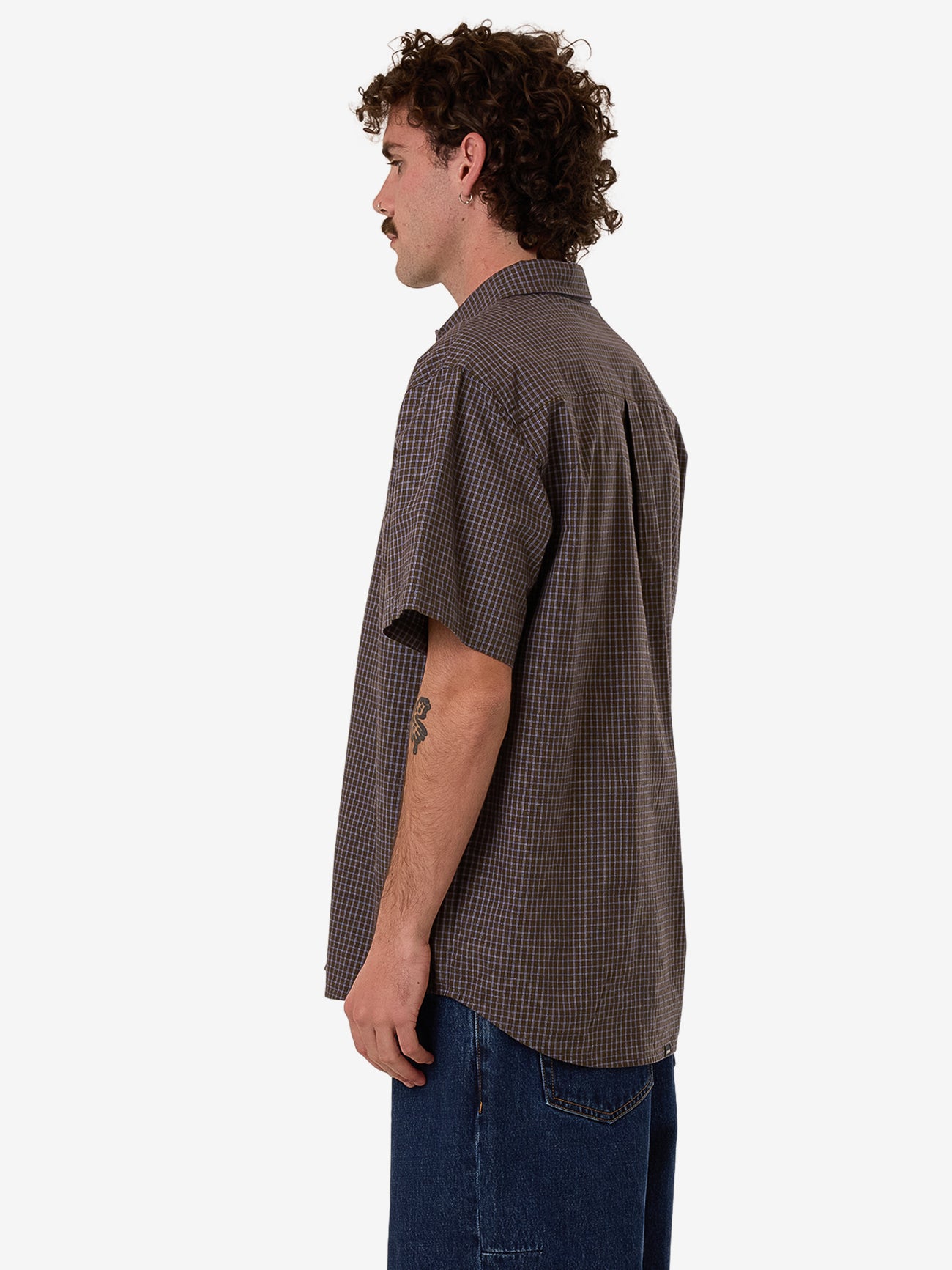 Ribbon Cutter Short Sleeve Shirt - Dark Olive XS