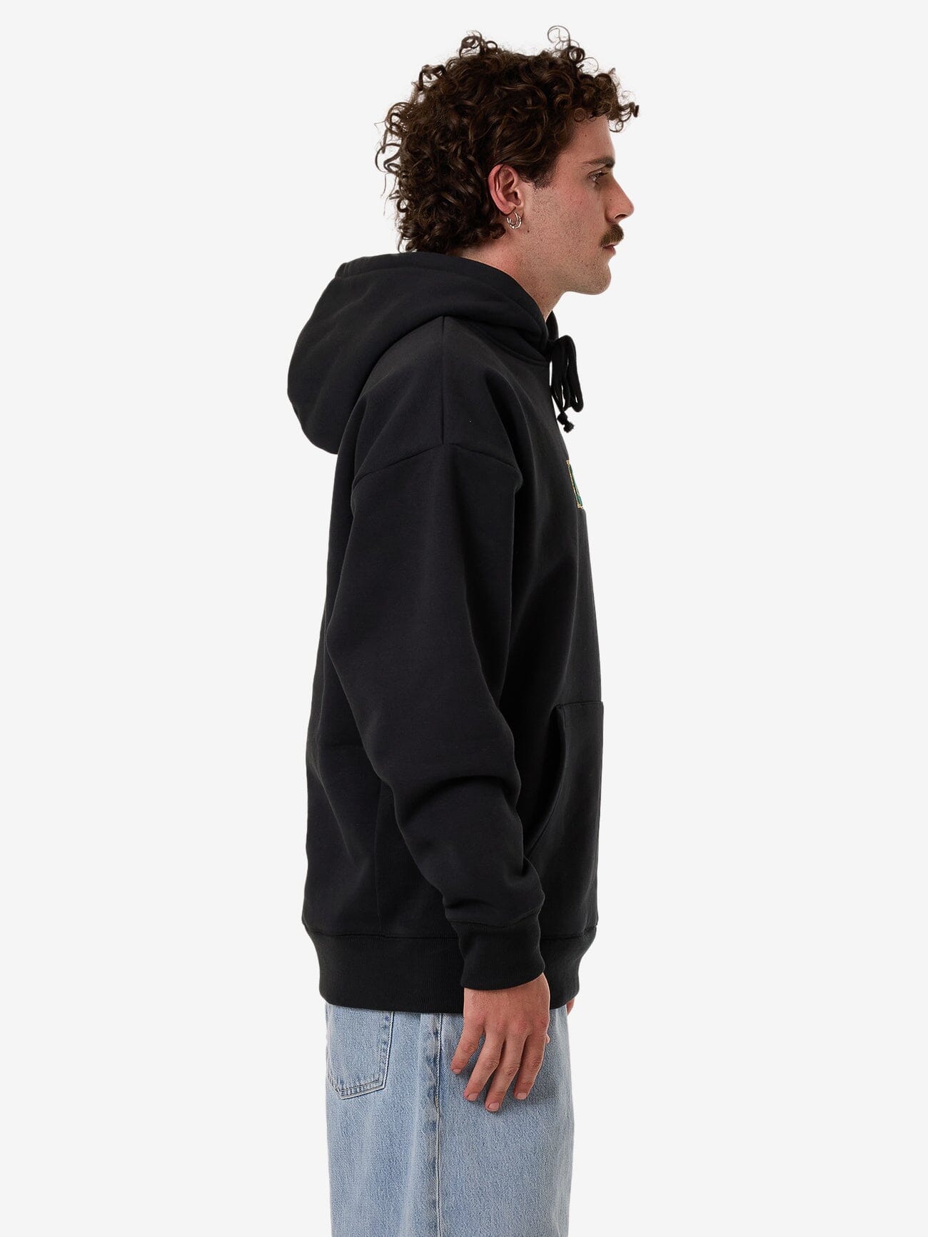 Behind It All Slouch Pull On Hood - Pirate Black XS