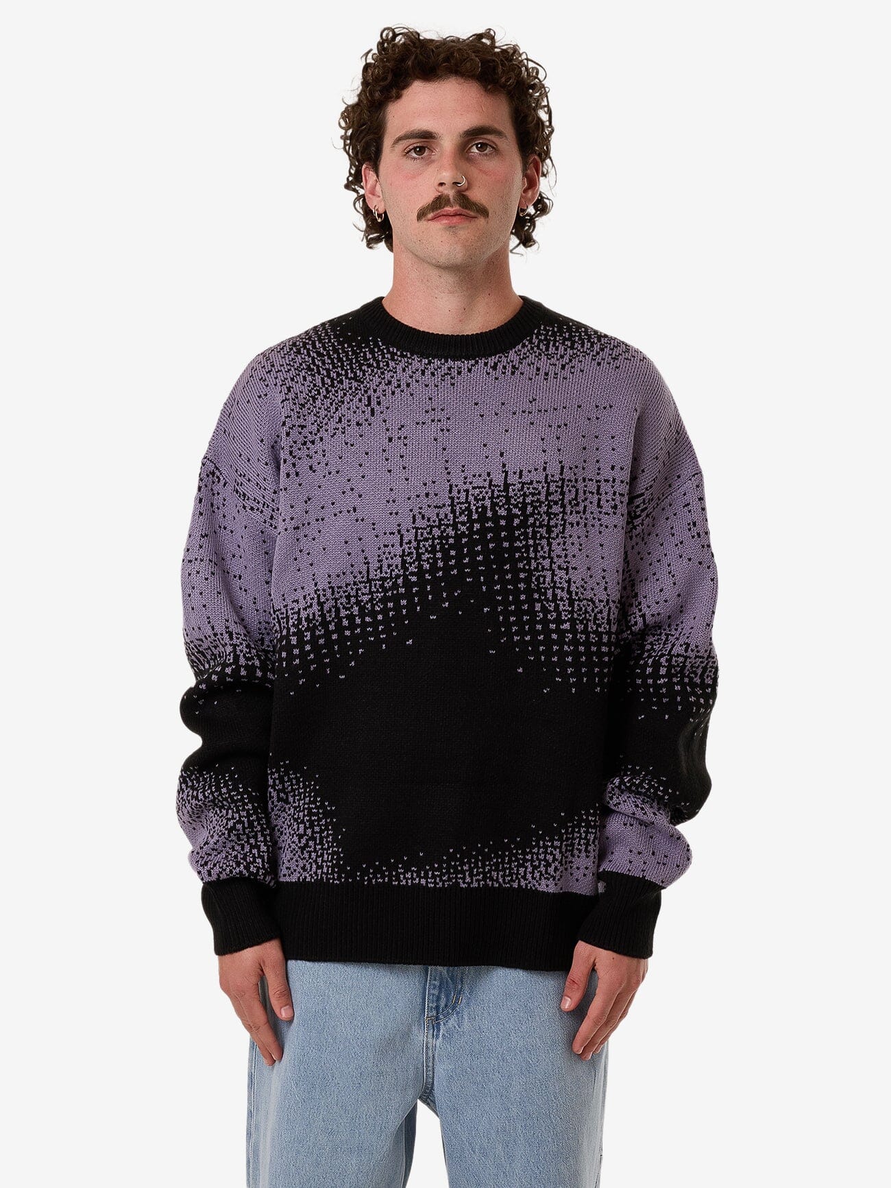 Relax Your Eyes Crew Knit - Black XS