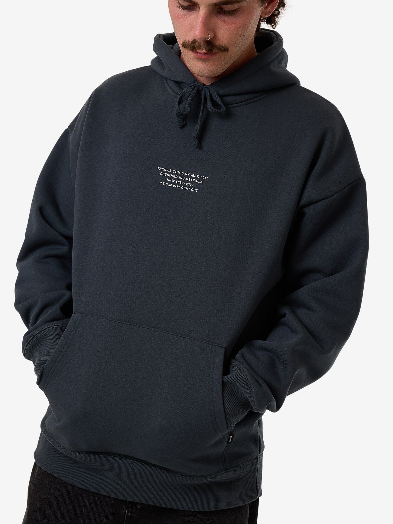 New Issue Slouch Pull On Hood - Petrol XS