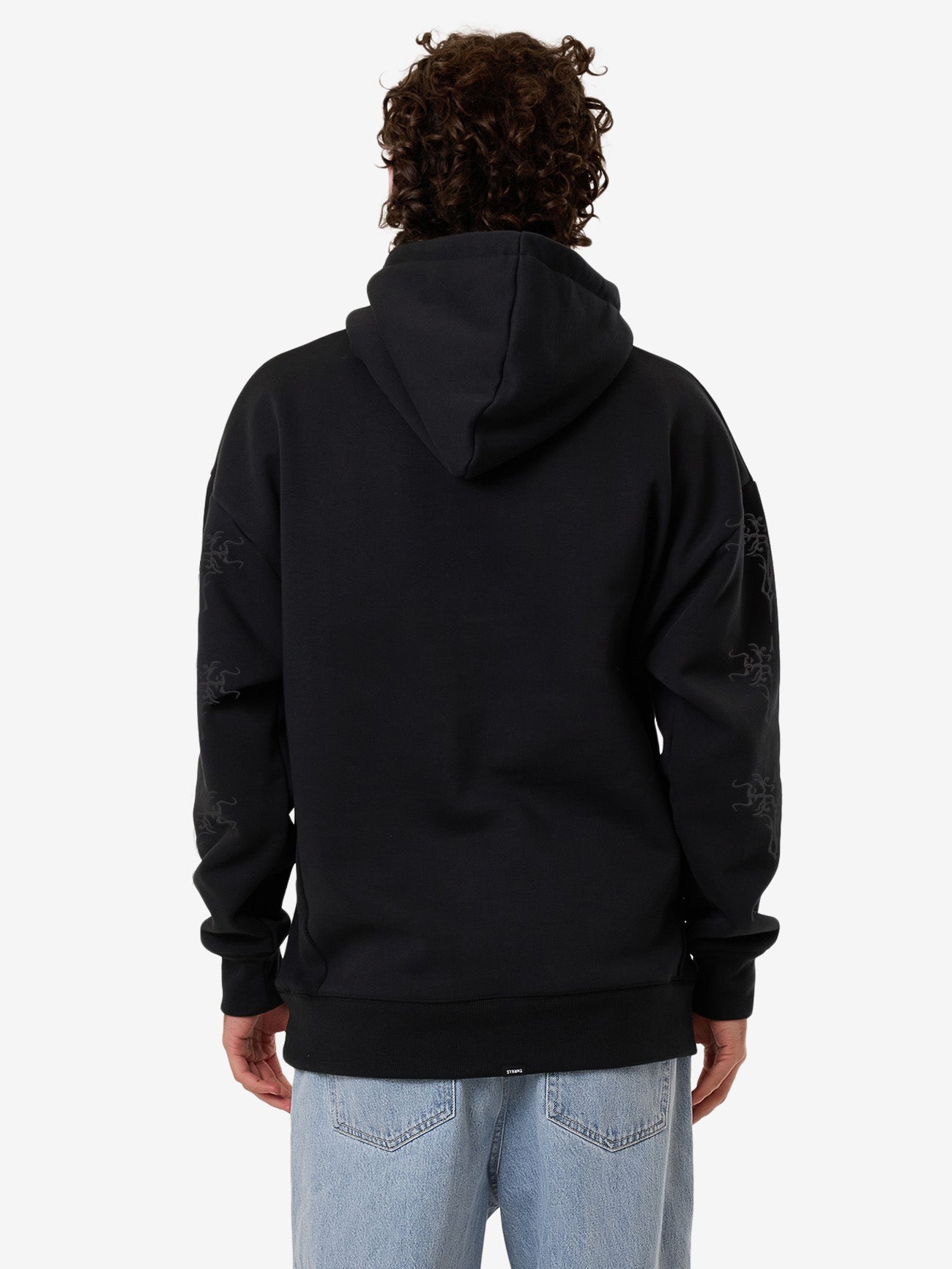 Filter Cropped Slouch Pull On Hood - Faded Black