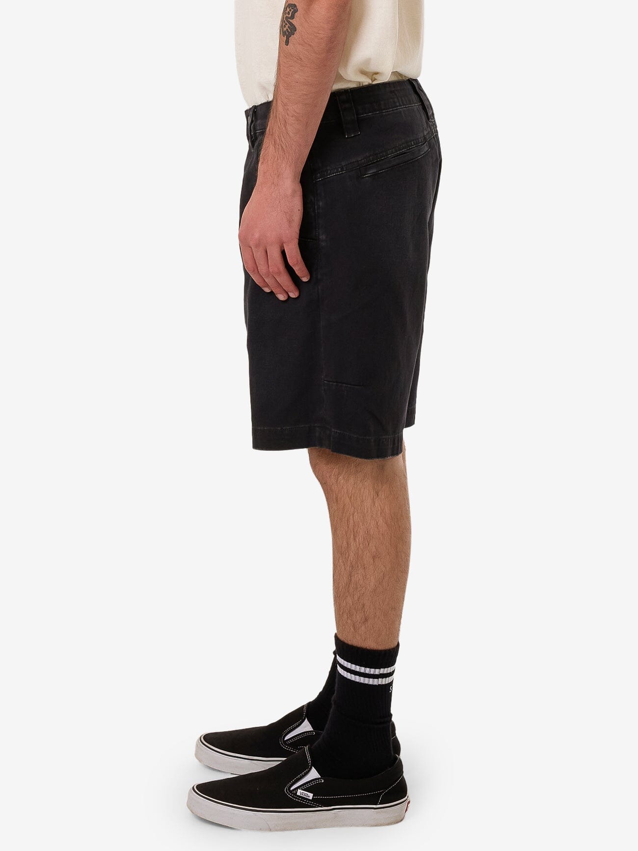 Thrills Union Slacker Work Short - Dark Charcoal 28