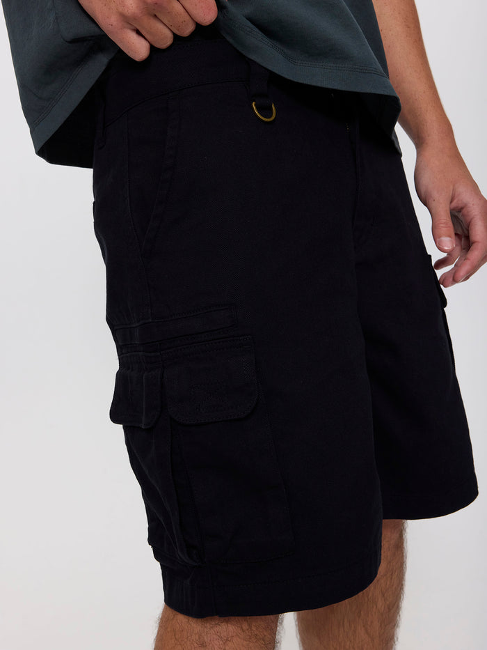 Slacker Union Cargo Short - Black 28