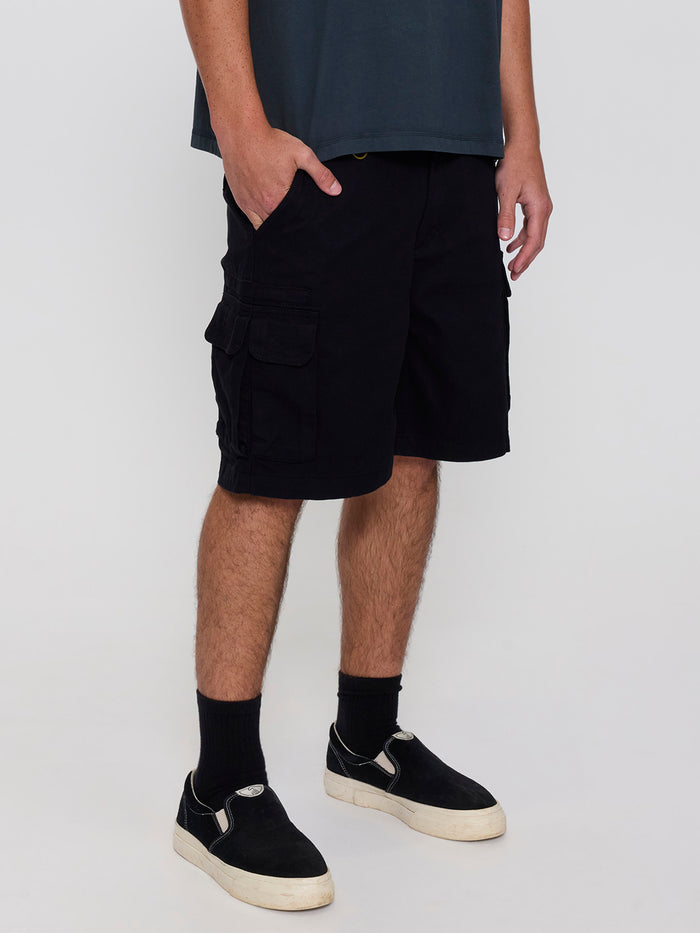 Slacker Union Cargo Short - Black 28