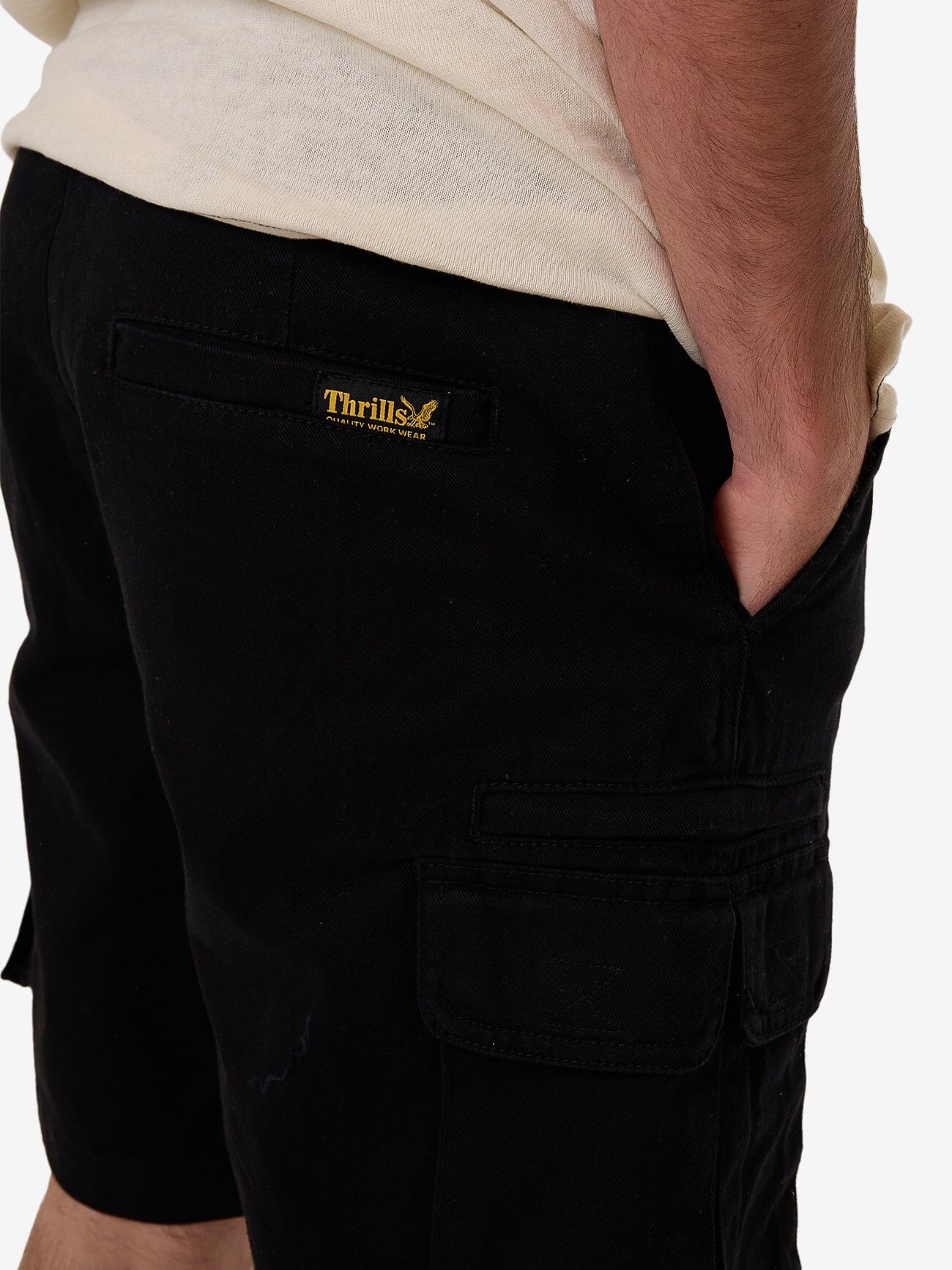 Slacker Union Cargo Short - Black 28