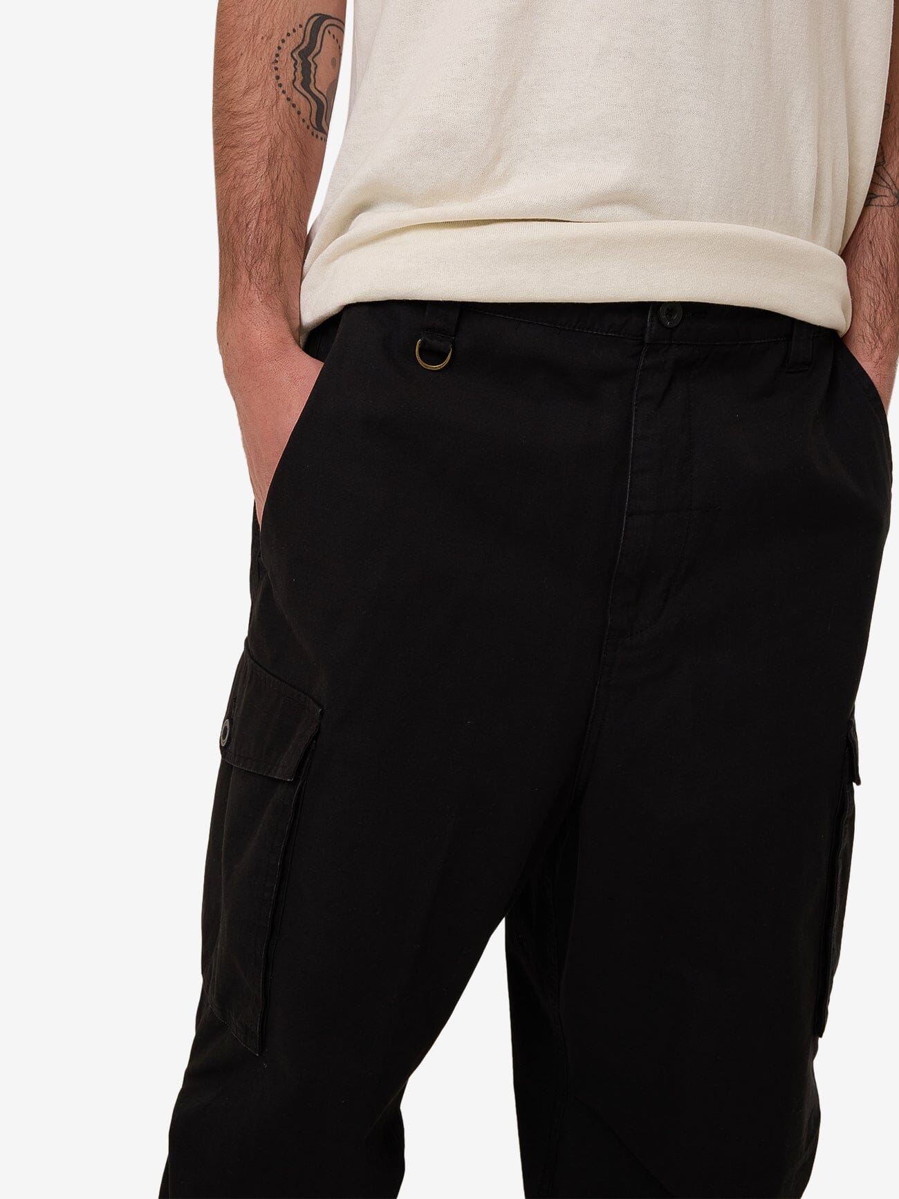 Big Loose Slacker Cargo Pant - Black 28