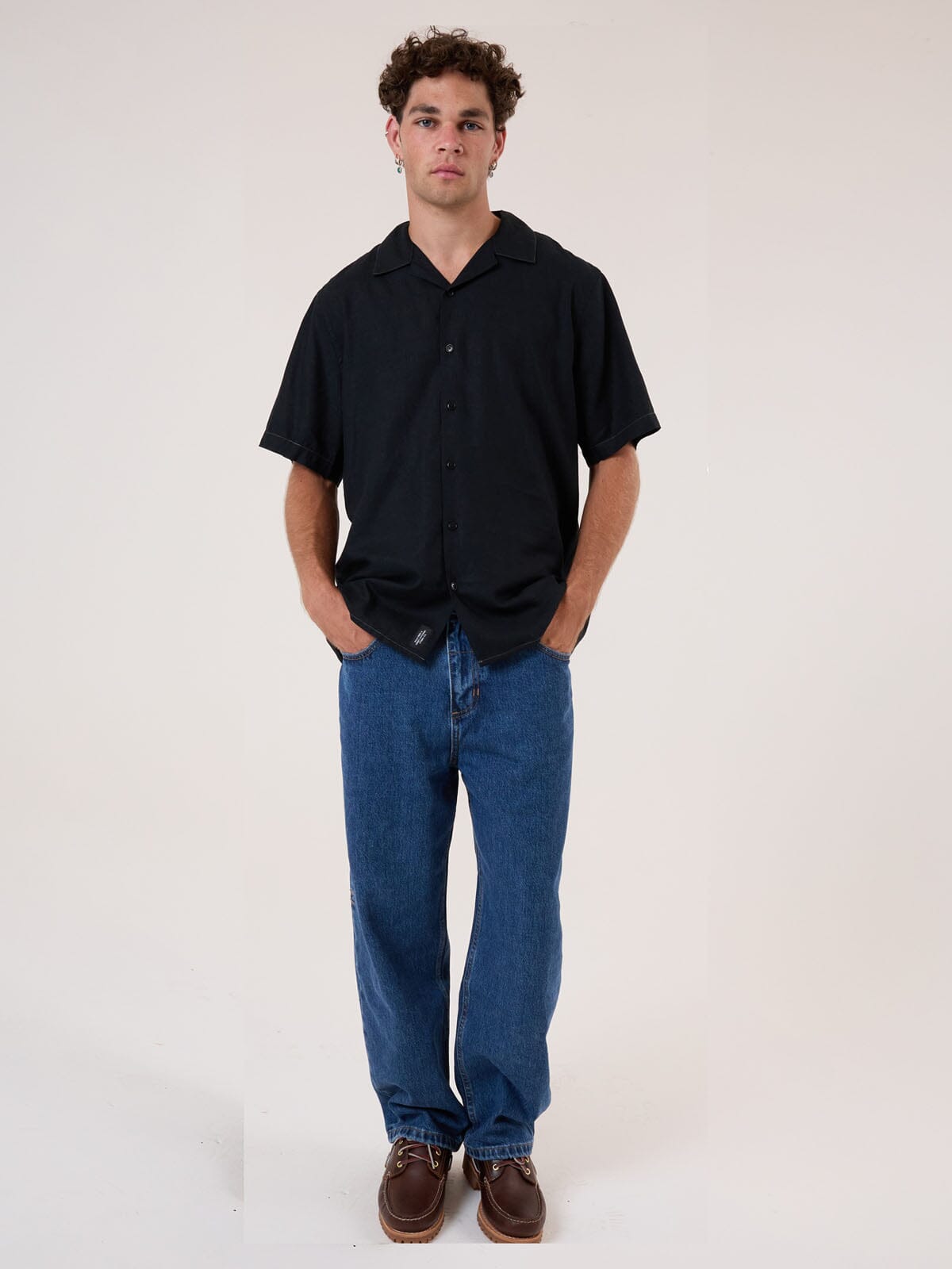 Behind It All Big Slacker Denim Jean - Rinsed Blues 28