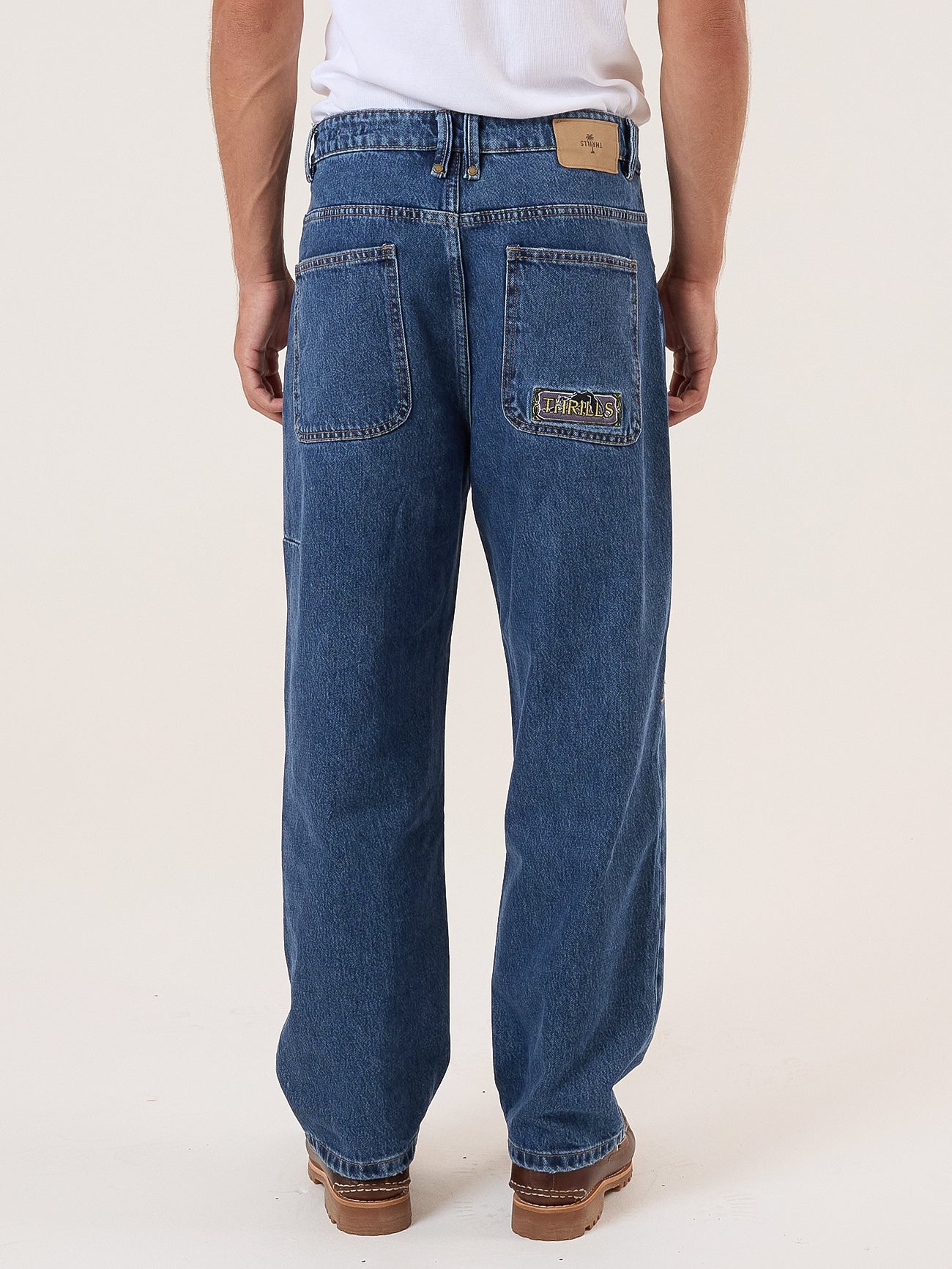 Behind It All Big Slacker Denim Jean - Rinsed Blues