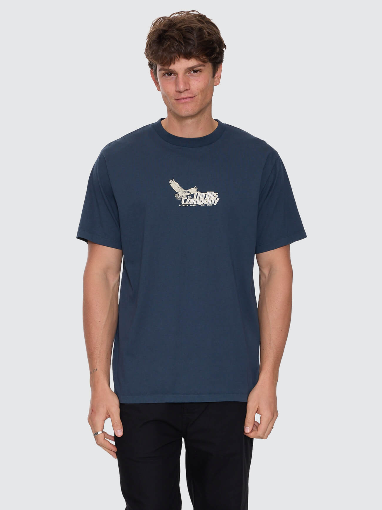 Between Chaos & Calm Merch Fit Tee - Federal Blue
