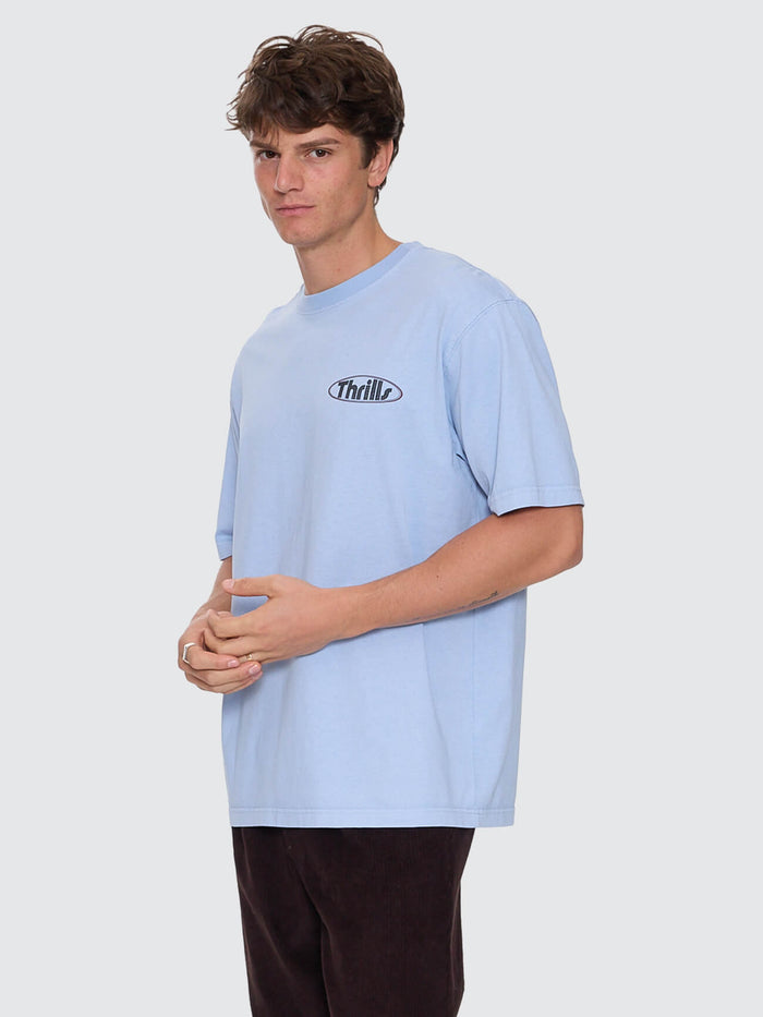 Val For The Win Oversize Fit Tee - Placid Blue XS