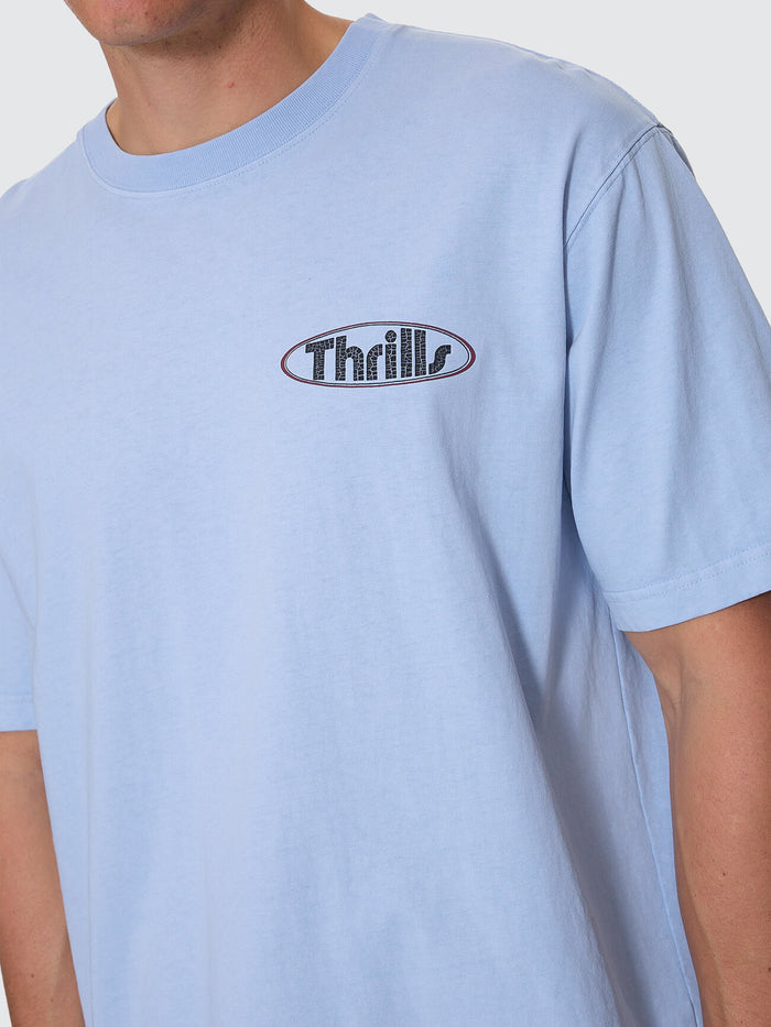 Val For The Win Oversize Fit Tee - Placid Blue XS