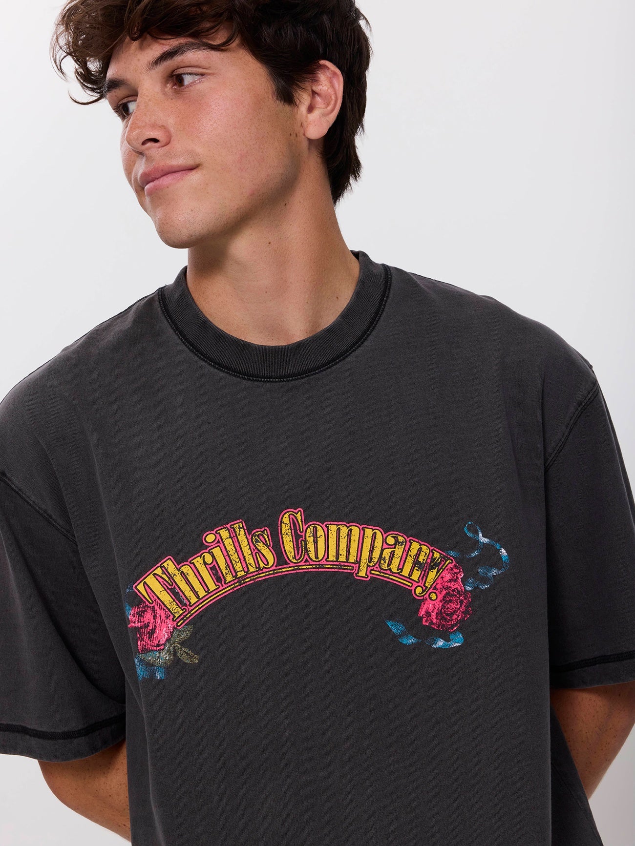 Fury Box Fit Oversize Cropped Tee - Temple Grey XS