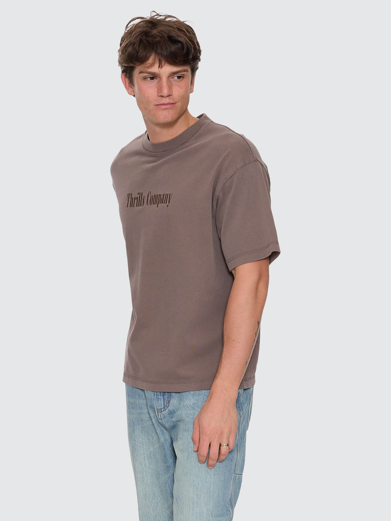 Primitive Box Fit Oversize Cropped Tee - Falcon XS