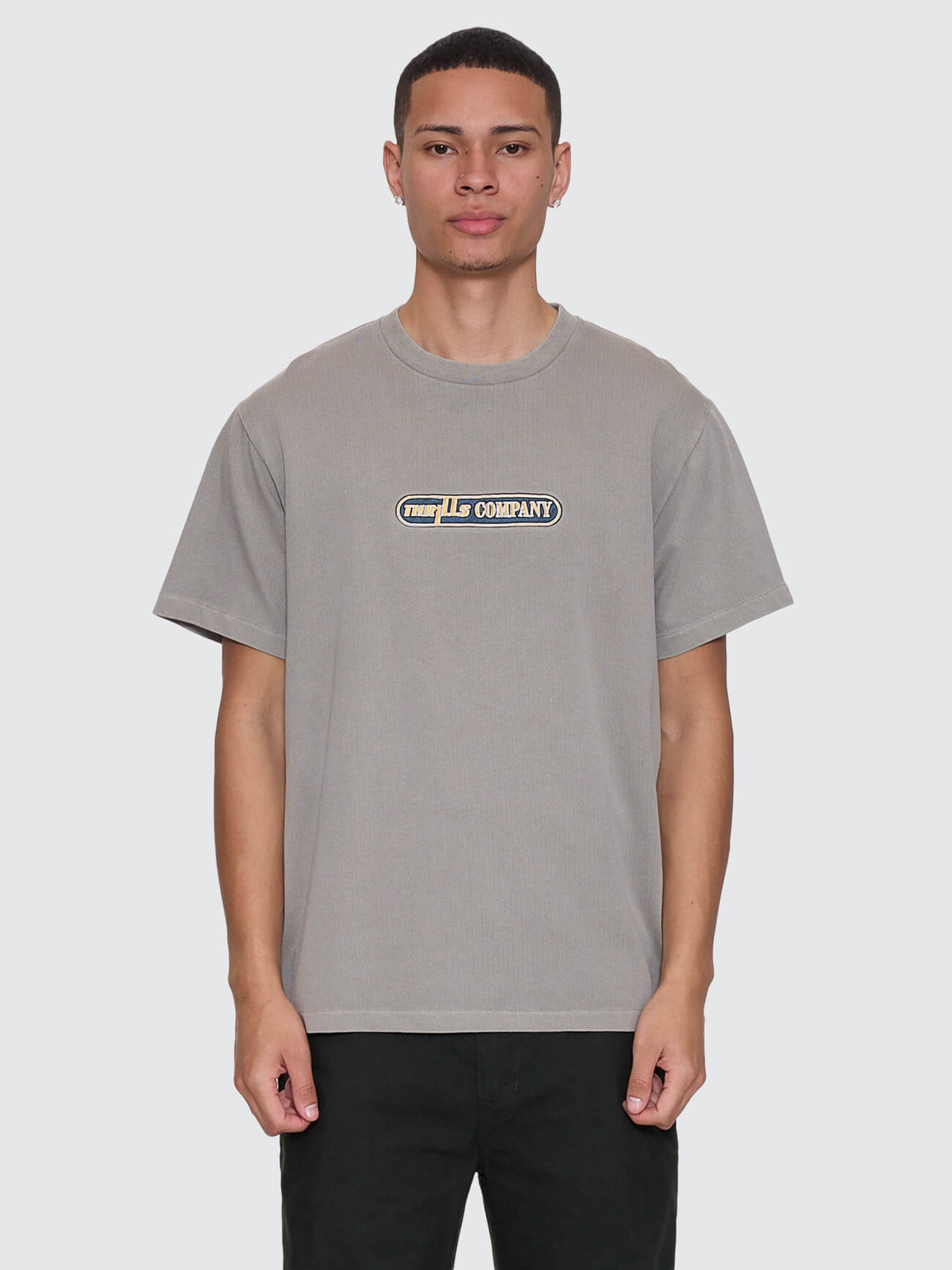 Paradise Falling Embro Merch Fit Tee - Fog XS
