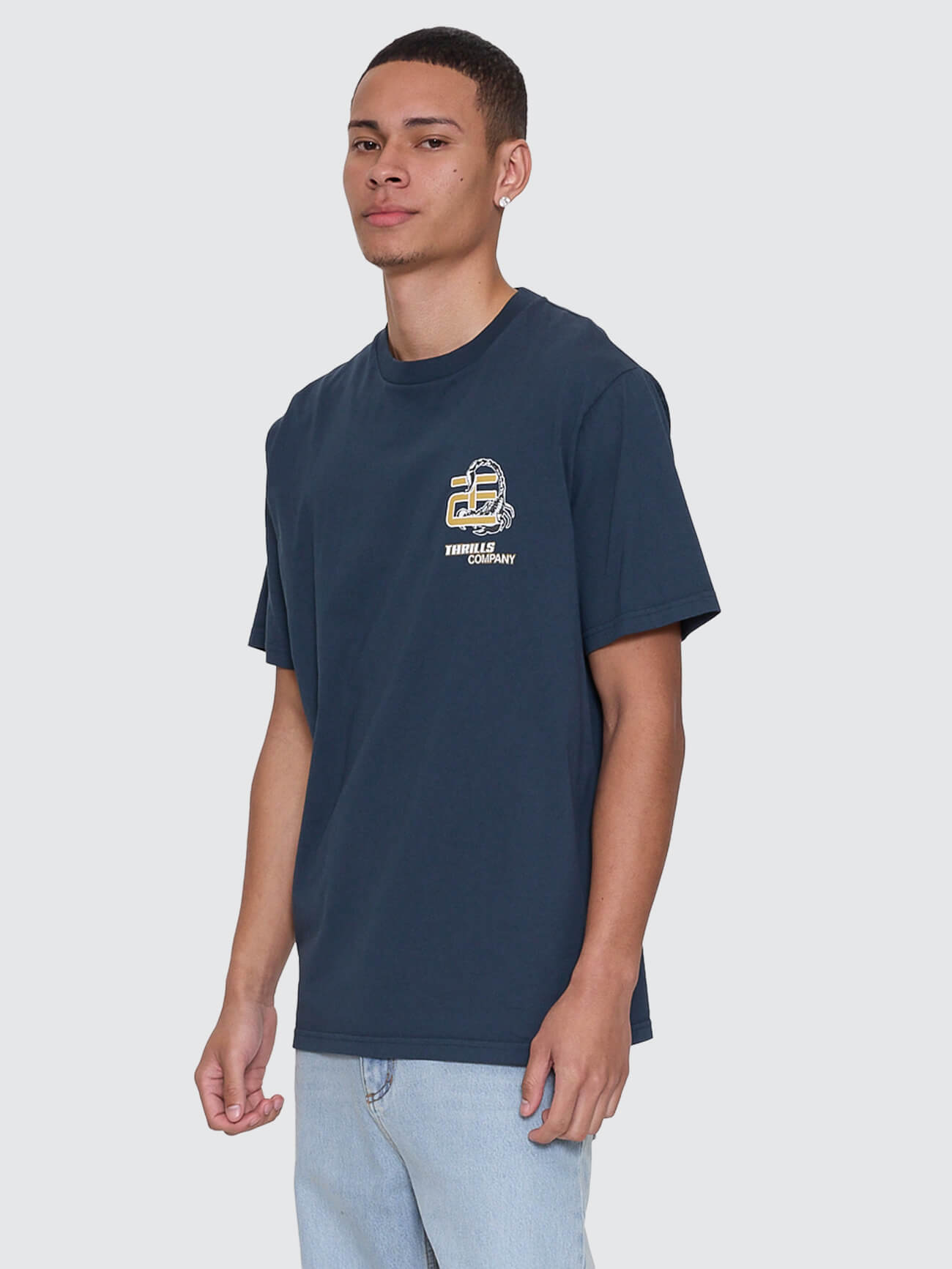 Paradise Falling Merch Fit Tee - Federal Blue XS