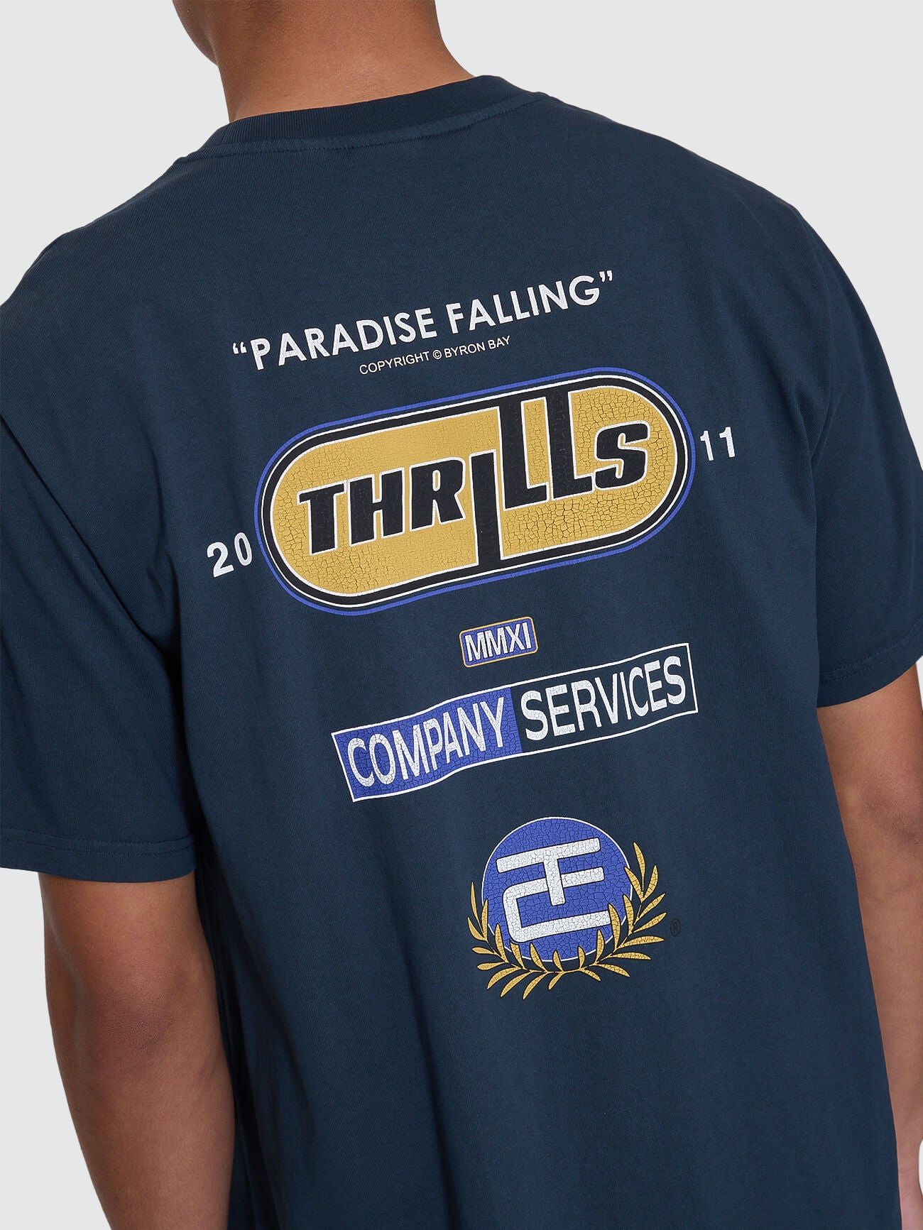 Paradise Falling Merch Fit Tee - Federal Blue XS