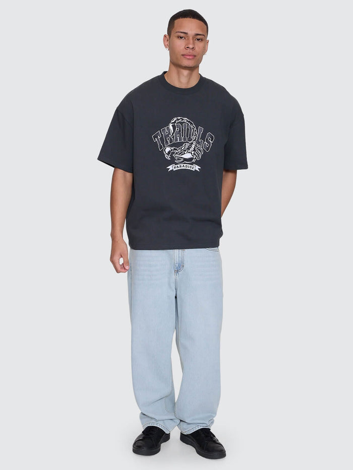 Sting Of Defeat Box Fit Oversize Tee - Carbon XS