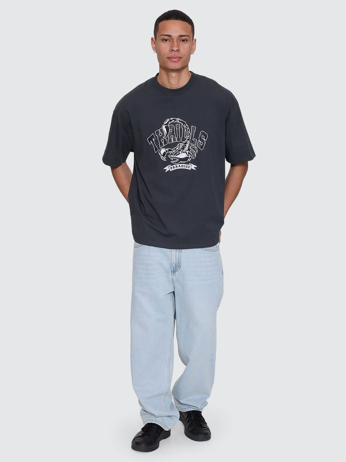 Sting Of Defeat Box Fit Oversize Tee - Carbon XS