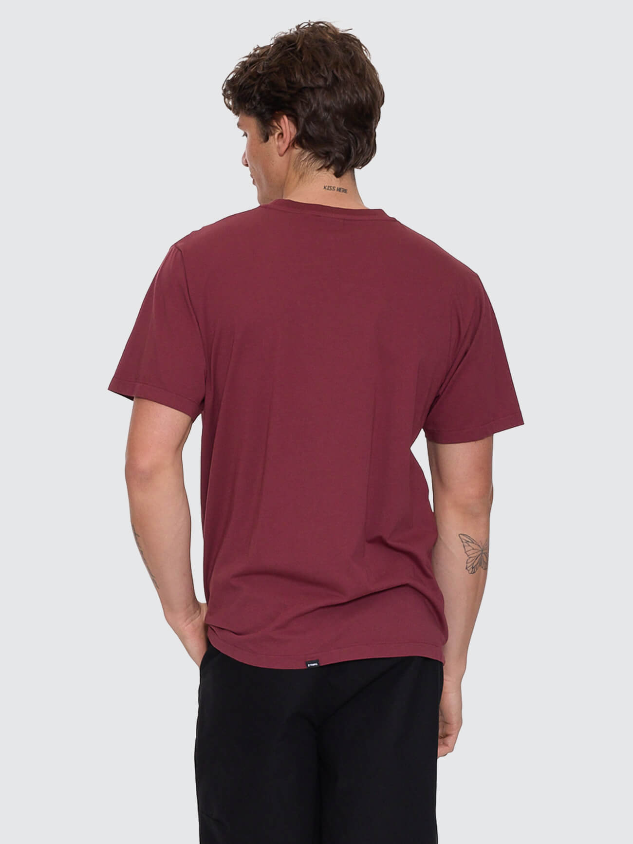 Minimal Thrills Merch Fit Tee - New Maroon XS