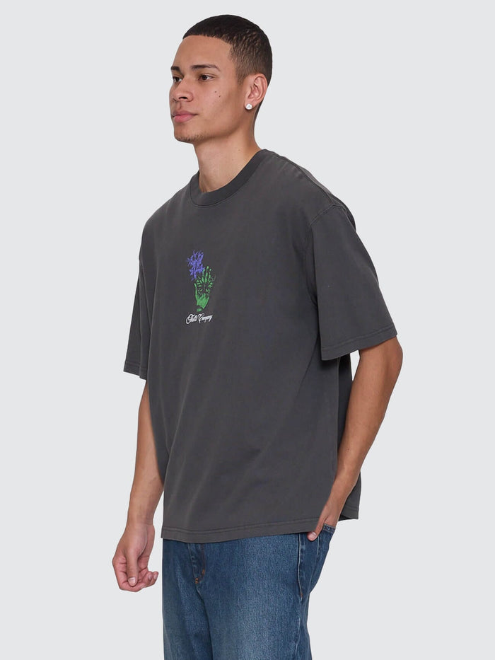 Reentry Box Fit Oversize Cropped Tee - Dark Merch Black XS