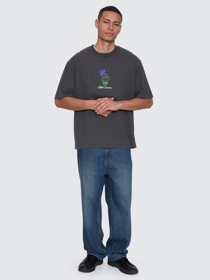 Reentry Box Fit Oversize Cropped Tee - Dark Merch Black XS