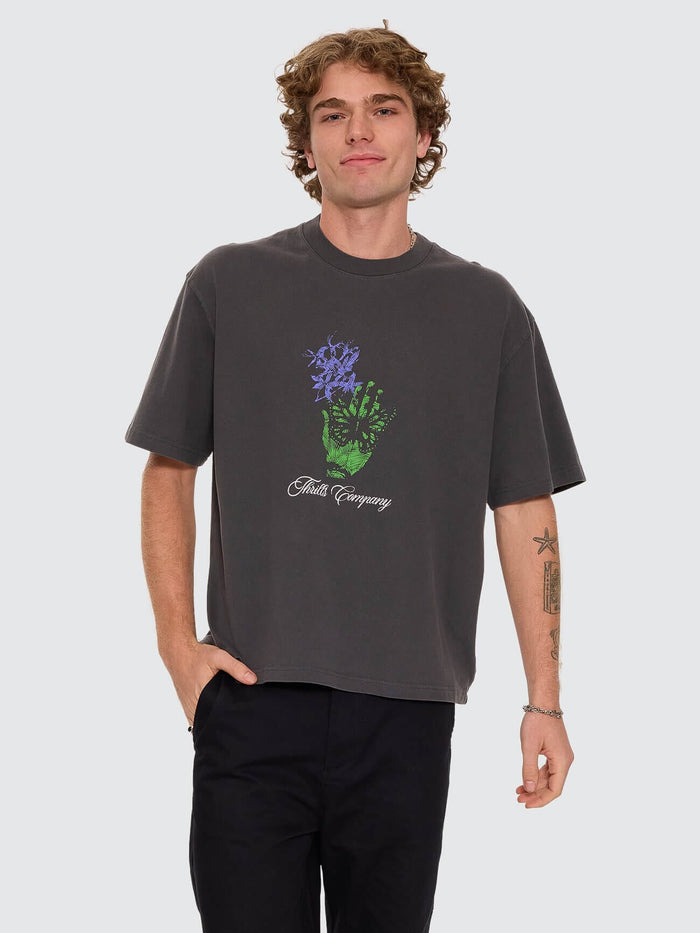 Reentry Box Fit Oversize Cropped Tee - Dark Merch Black XS