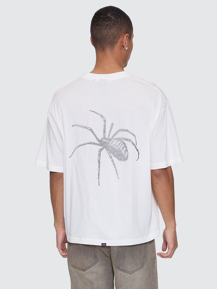 Deceitful Box Fit Oversize Cropped Tee - Dirty White XS