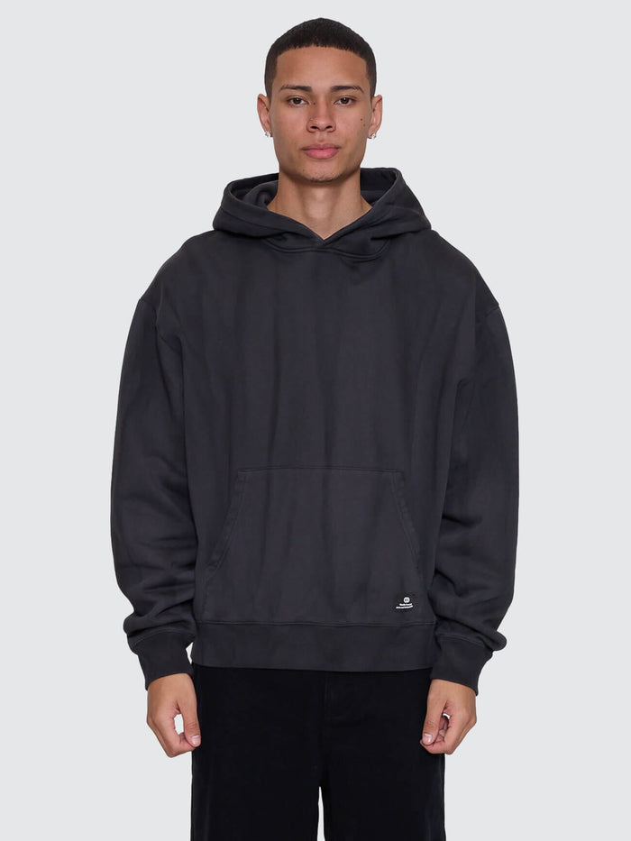 Arts & Industrial Slouch Pull On Cropped Hood - Sunfade Bleach Dark Charcoal XS