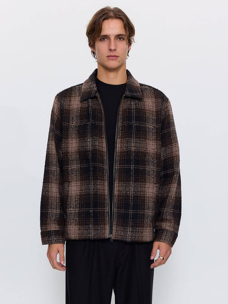Primitive Cropped Flannel Jacket - Falcon | Thrills Co.