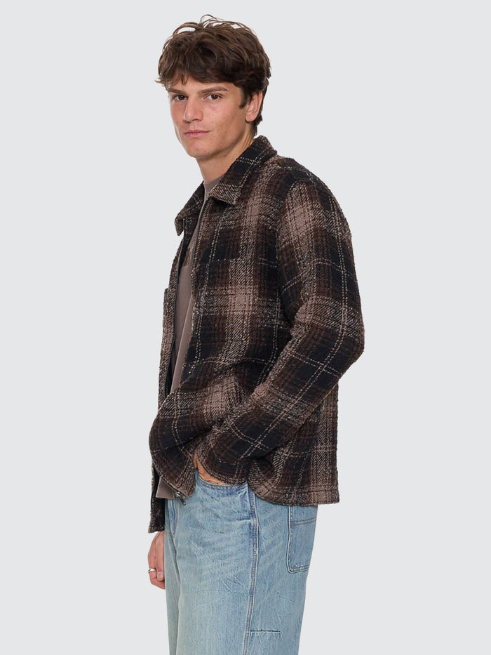 Primitive Cropped Flannel Jacket - Falcon XS