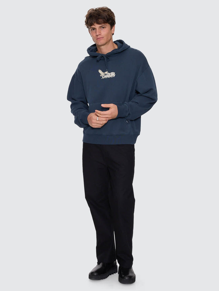 Between Chaos & Calm Slouch Pull On Cropped Hood - Federal Blue XS