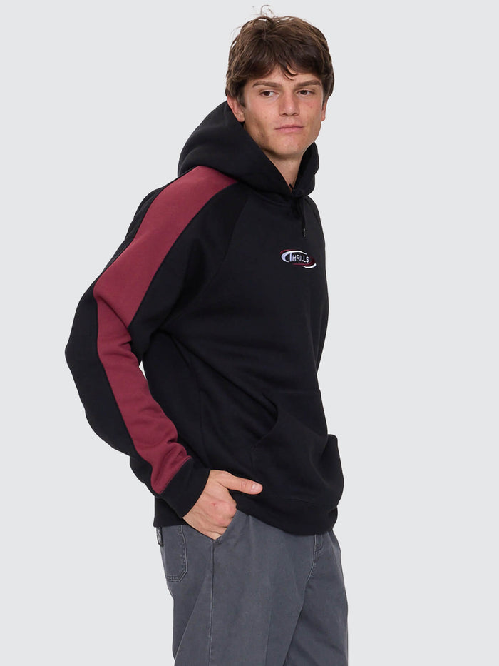 Spectral Raglan Panel Cropped Hood - Black XS