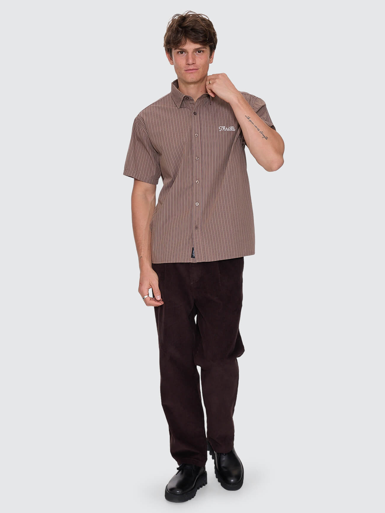 Deep In The Heart Of Bryon Cropped Short Sleeve Shirt - Falcon XS